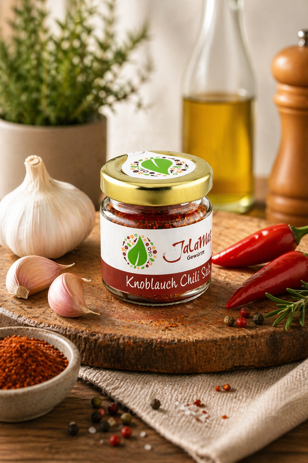 Knoblauch Chili Salz