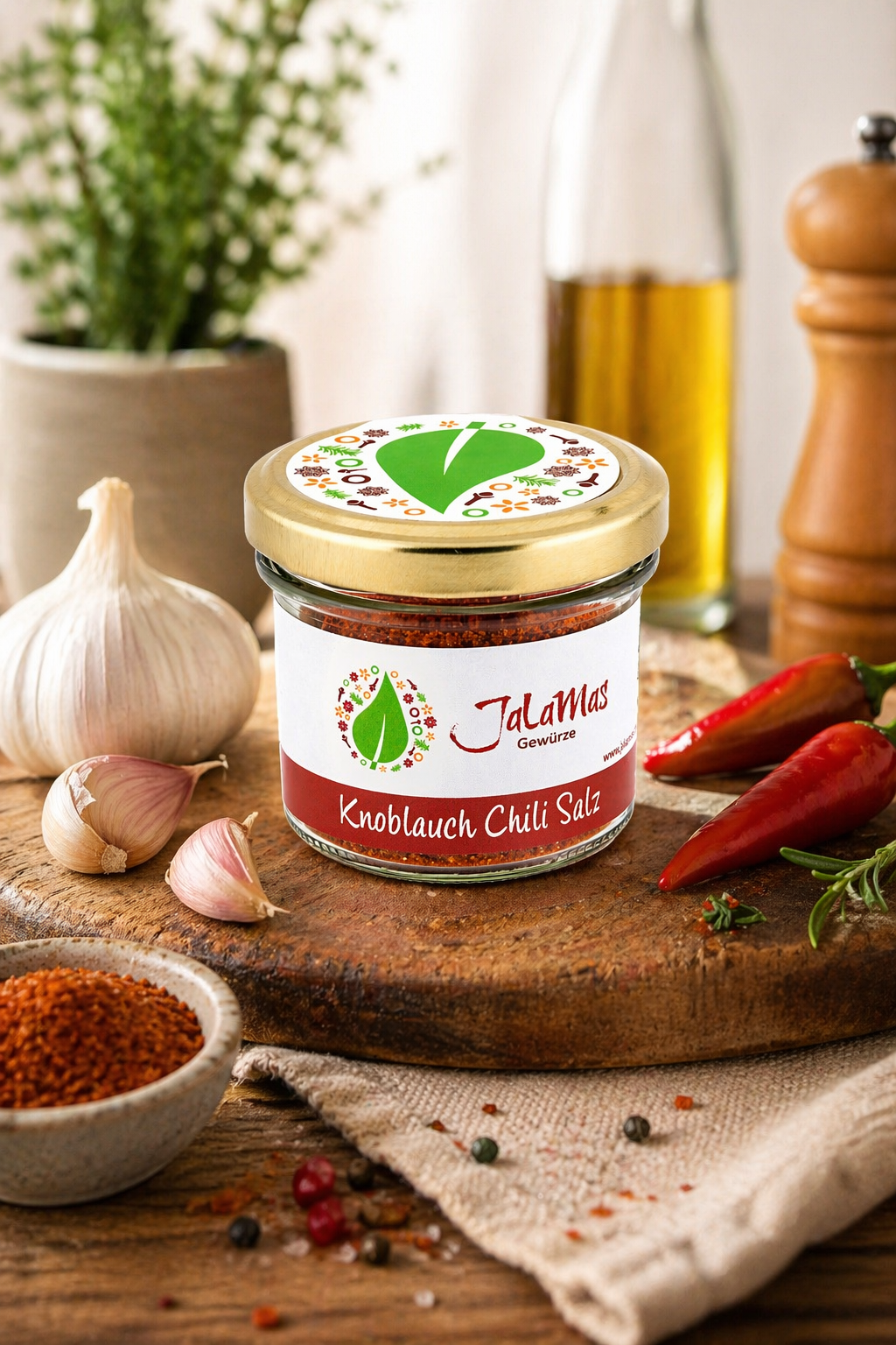 Knoblauch Chili Salz