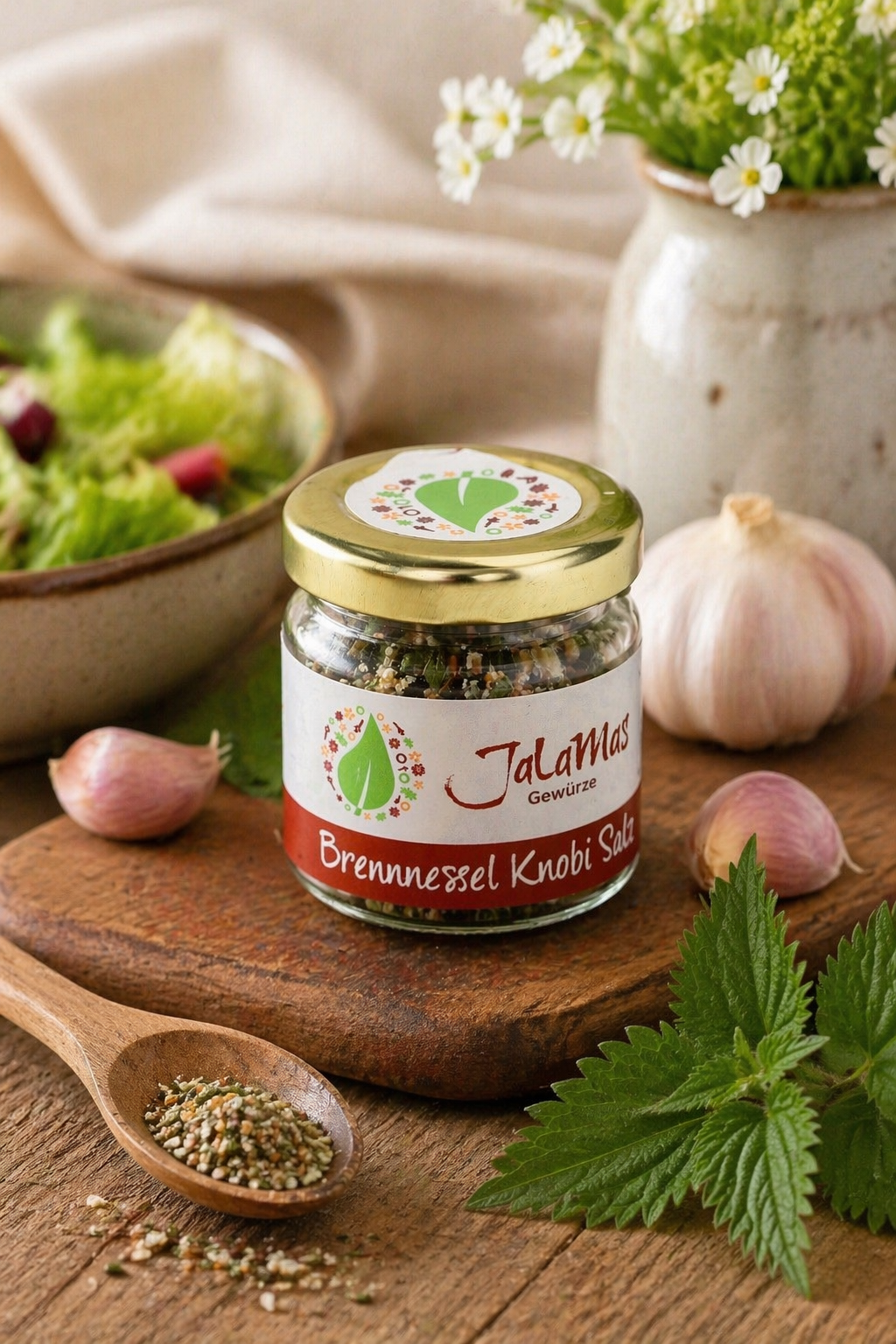 Brennnessel Knobi Salz