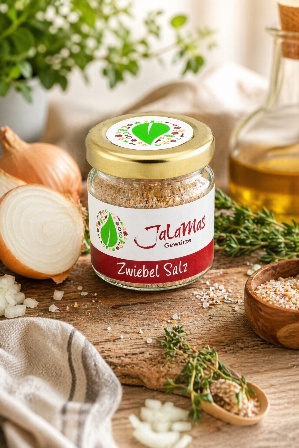 Zwiebel Salz